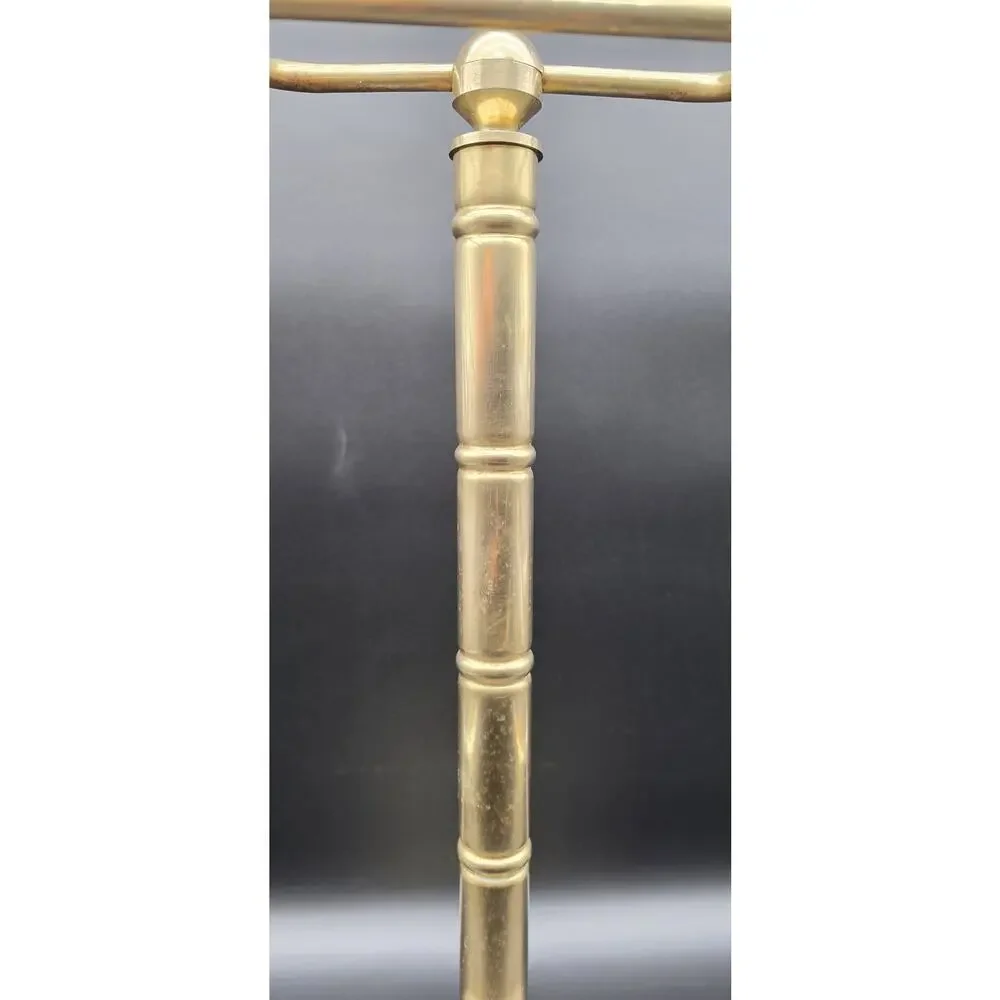 Vintage Brass Toilet Paper Holder Stand Free Standing Bathroom Roll Caddy 22